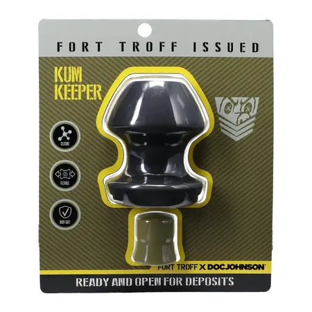 Oxballs Kum Keeper Large Black Anatomical Silicone Plug