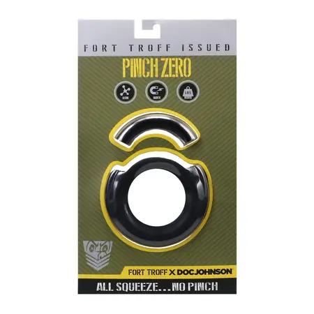 Oxballs Pinch Zero Ring Black - Ekstra široki magnetni metalni prsten