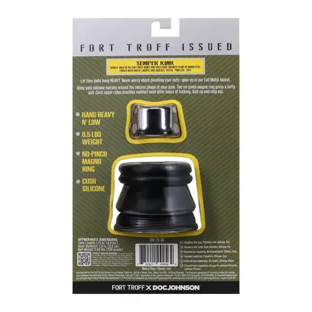 Oxballs Full Metal Jacket Black - Anatomical Silicone Ring System