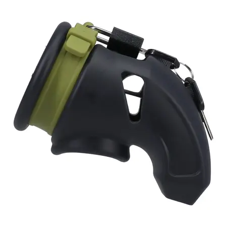 Blush Novelties CUMfort Cage Black - Silicone Chastity System Adjustable