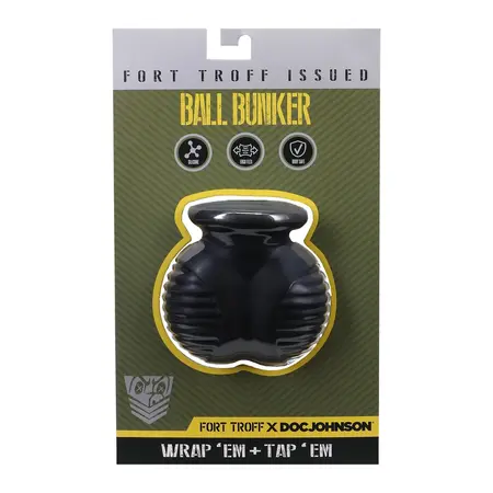 Oxballs Ball Bunker Black - Anatomski silikonski potporni prsten