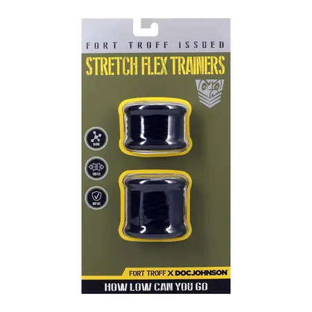 Doc Johnson Stretch Flex Trainers Black Silicone Adjustable Set