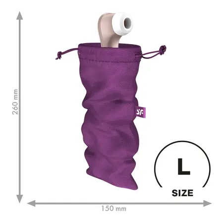 Satisfyer Treasure Bag L Violet - Protective Storage Pouch Large