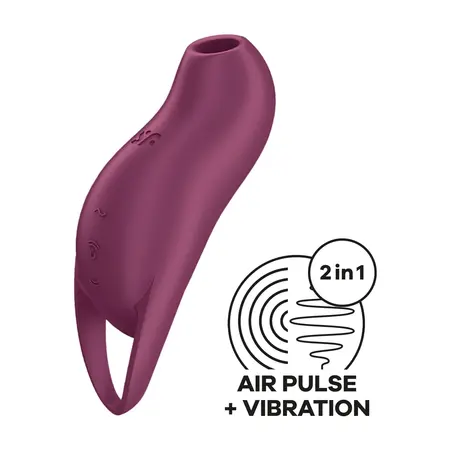 Satisfyer Pocket Pro 1 Purple - Kompaktni dvomotorni uređaj, 11 modova