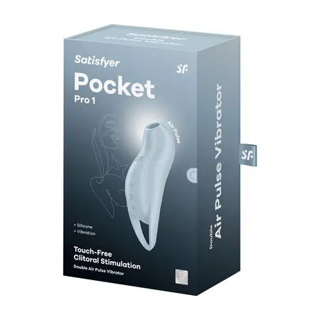 Satisfyer Pocket Pro 1 Blue - Kompaktni dvomotorni intimni uređaj