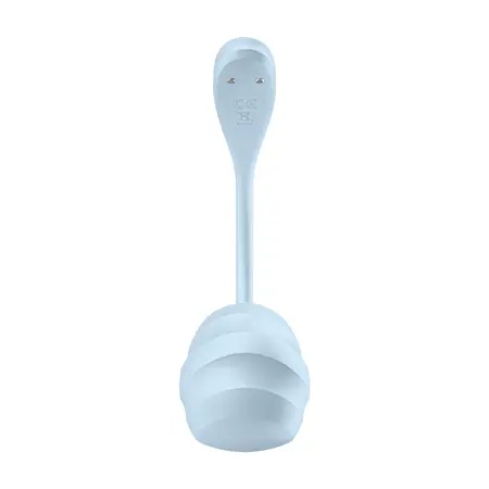 Satisfyer Smooth Petal Connect App nosivi intimni uređaj Svetlo plavi