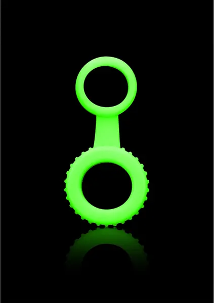 Ouch! Glow in the Dark Adjustable Ring & Strap Fluorescent Green
