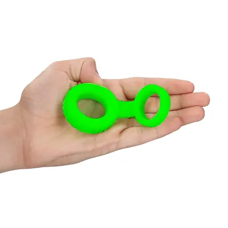 Ouch! Glow in the Dark Adjustable Ring & Strap Fluorescent Green