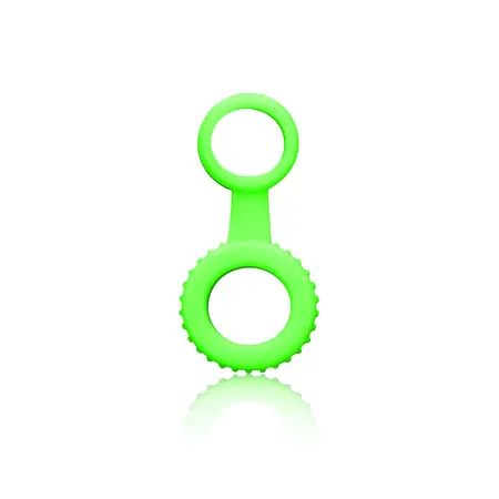 Ouch! Glow in the Dark Adjustable Ring & Strap Fluorescent Green