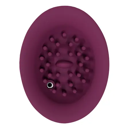 Dream Toys TWITCH 3 Intimni uređaj sa usisavanjem i vibracijom Burgundi