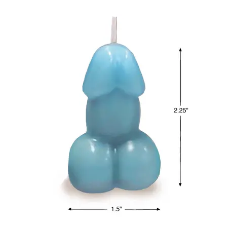 Eden’s Candle Vanilla Aroma Blue 3-inch Decorative Candle 12h Burn