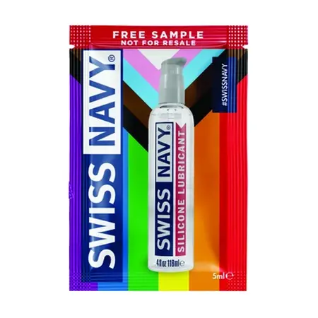 Swiss Navy Silicone-Based Lubricant Pride Edition 5ml Leak-Proof Tube