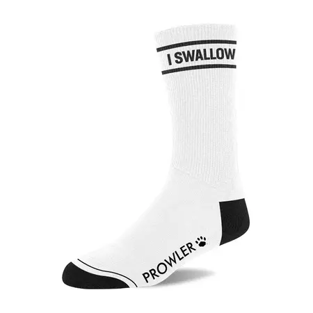 Prowler RED Athletic Socks White/Black - Bold Logo Design, Size Universal