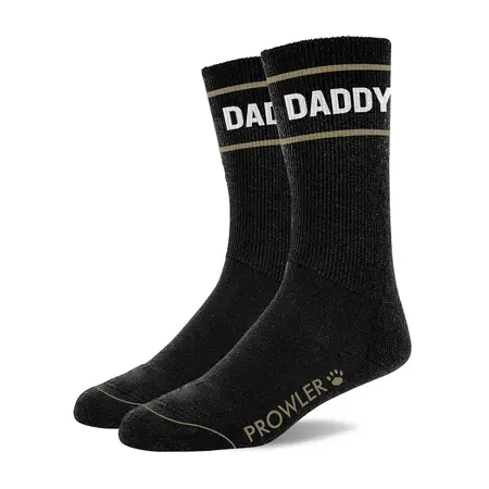 Prowler RED Daddy Čarape Crna/Bela Pamučna Udobnost Uniseks Crew