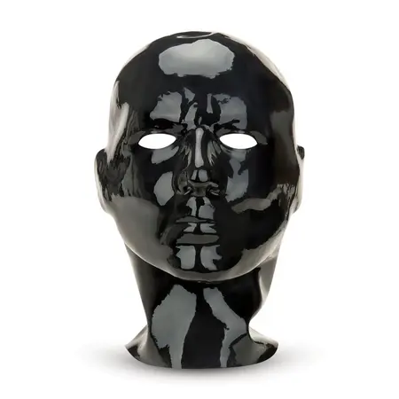 Prowler RED Latex Hood Black - Anatomical Stretch Fit, Eye Openings