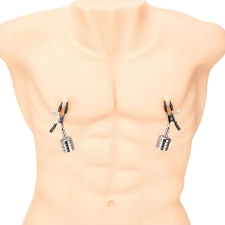Prowler RED Adjustable Stainless Clips with Magnetic Weights Silver 8cm