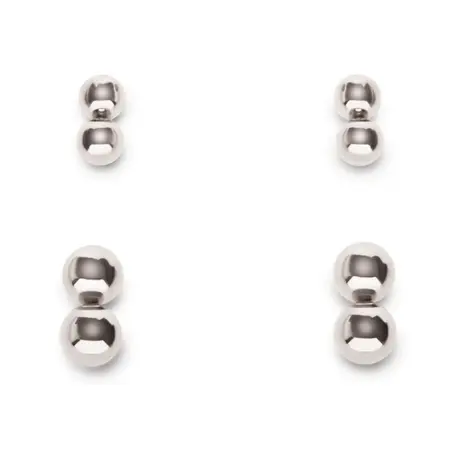 Prowler RED Magnetic Orbs Silver Set - 4 Pairs, Dual Sizes