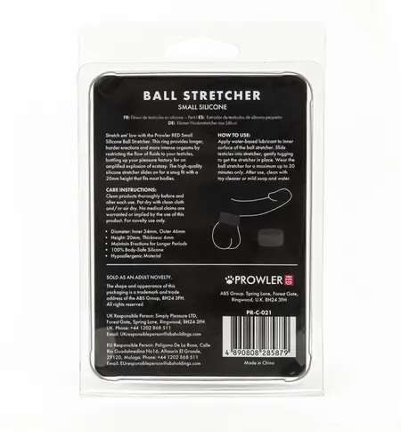 Prowler RED Silikonski potporni prsten za testise Small Crni 34mm