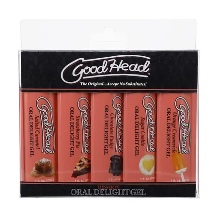 Doc Johnson GoodHead Deserti Gel Set 5x29ml - Kolekcija aroma