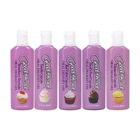 Doc Johnson GoodHead Gel Cupcakes Edition 5x29ml Assorted Flavors Set