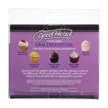 Doc Johnson GoodHead Gel Cupcakes Edition 5x29ml Assorted Flavors Set