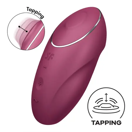 Satisfyer Tap Climax 1 Crveni - Vibrator sa duplim sistemom stimulacije