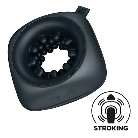 Satisfyer Ring Stroker Crni - Kompaktni intimni stimulacioni uređaj