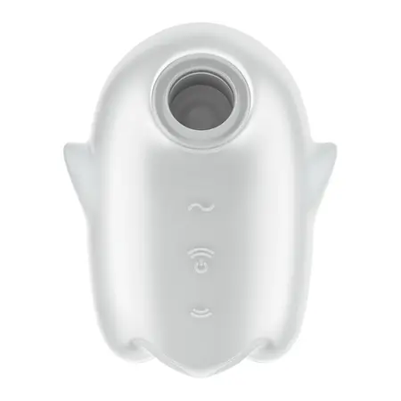 Satisfyer Glowing Ghost Beli - Osvetljeni intimni uređaj, Kompaktni dizajn
