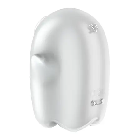 Satisfyer Glowing Ghost Beli - Osvetljeni intimni uređaj, Kompaktni dizajn