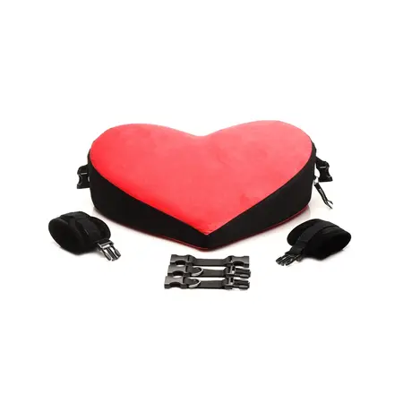Sportsheets Bondage Love Jastuk Crni/Crveni - Ergonomska Podrška za Pozicioniranje