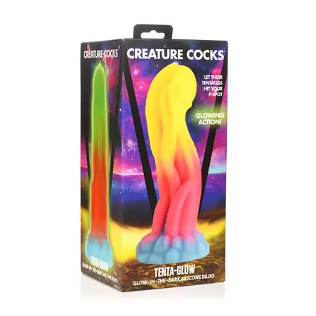 Creature Cocks Tenta Glow Silikonski Model Hobotnice - Svetli u Mraku, 22 cm