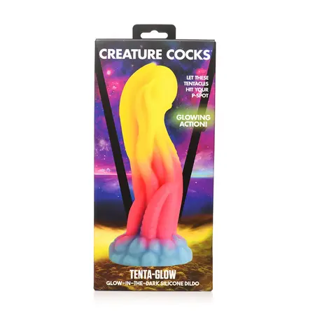Creature Cocks Tenta Glow Silikonski Model Hobotnice - Svetli u Mraku, 22 cm