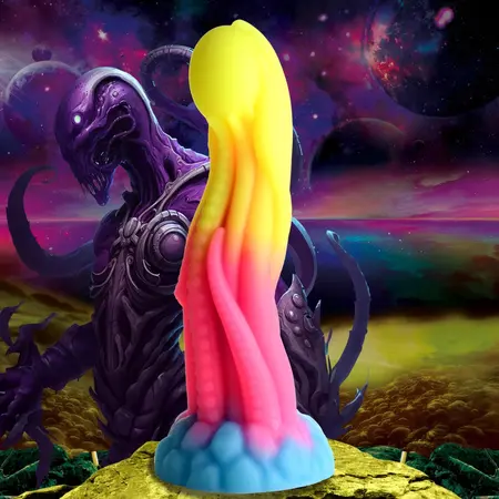 Creature Cocks Tenta Glow Silikonski Model Hobotnice - Svetli u Mraku, 22 cm