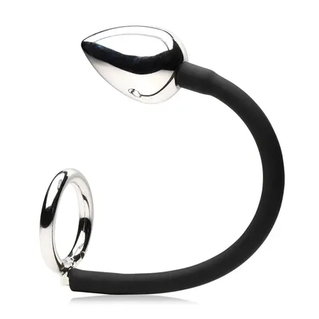 XR Brands Tug and Plug Dvostruki Prsten sa Aluminijumskim Čepom - Podesivi Sistem