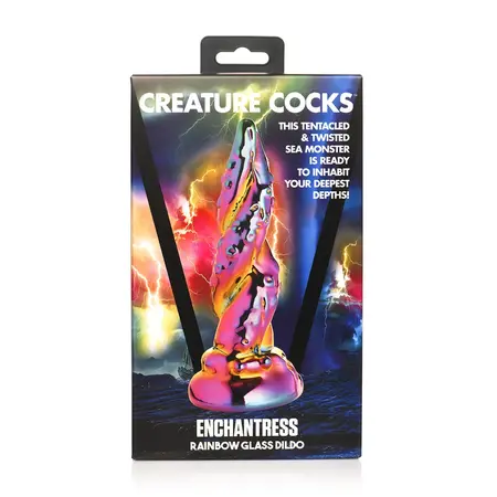 Creature Cocks Enchantress Rainbow Stakleni Model - Teksturirani Umetnički Dizajn