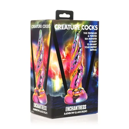 Creature Cocks Enchantress Rainbow Stakleni Model - Teksturirani Umetnički Dizajn