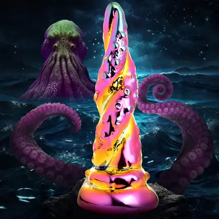 Creature Cocks Enchantress Rainbow Stakleni Model - Teksturirani Umetnički Dizajn