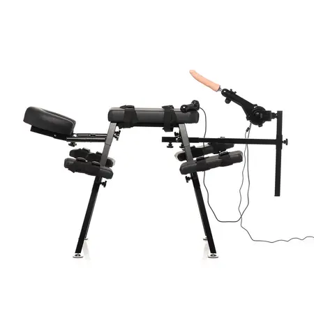 XR Brands Obedience Bench Podesivi Sto sa Intimnom Mašinom Crni