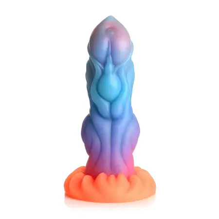 XR Brands Alien Invader Intimate Machine Silicone Glow Blue Multi 20 cm