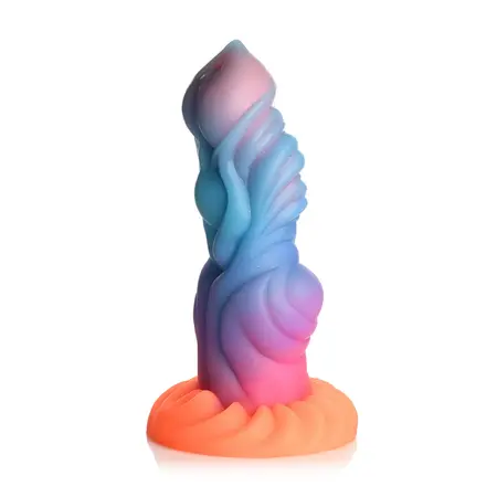 XR Brands Alien Invader Intimate Machine Silicone Glow Blue Multi 20 cm