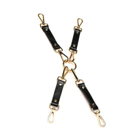 XR Brands Master Series Deluxe Bondaž Set Veganska Koža Crna/Crvena