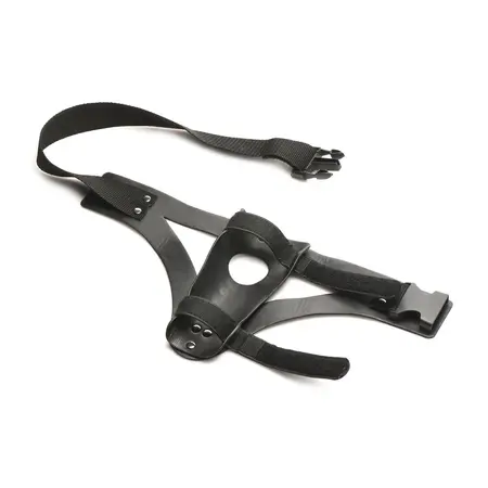 XR Brands Thunder Strap Wand Oprema za Butinu Crna Podesiva Veganska