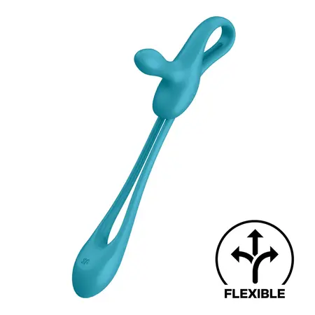 Satisfyer Plug and Play 1 Partner Vibrator Plavozeleni Fleksibilni Silikon