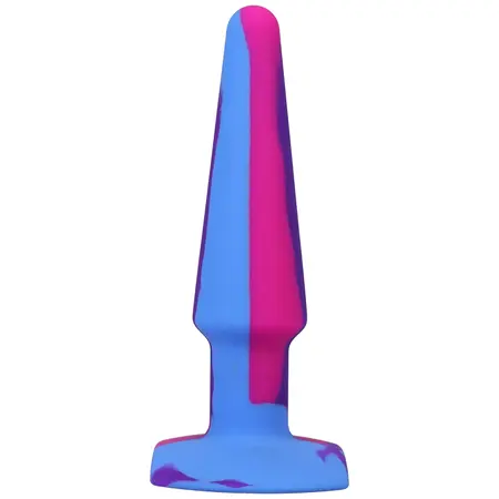A-Play Groovy Silikonski Analni Čep 12 cm Višebojni - Fleksibilni Suženi Model