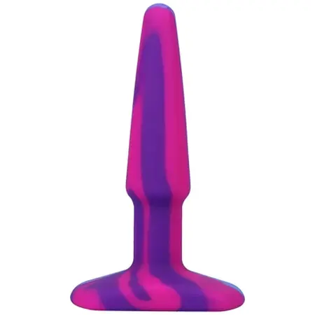 A-Play Groovy Silicone Anal Plug Multicolor 10cm - Firm Flexible Model