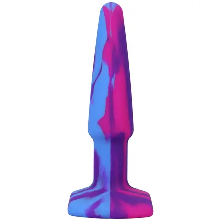 A-Play Groovy Silicone Anal Plug Multicolor 10cm - Firm Flexible Model
