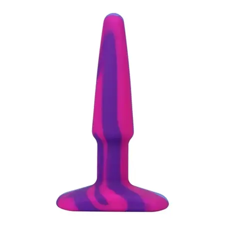 A-Play Groovy Silicone Anal Plug 10cm Multicolor by Doc Johnson