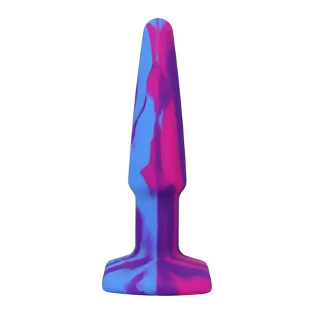 A-Play Groovy Silicone Anal Plug 10cm Multicolor by Doc Johnson