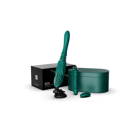 ZALO SESH Intimate Machine Turquoise Green with PowerThrust System