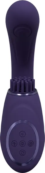 VIVE GEN Triple Motor Vibrator with Pulse Wave & Bristle System Purple